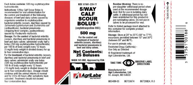 5/Way Calf Scour Bolus (oxytetracycline hydrochloride)