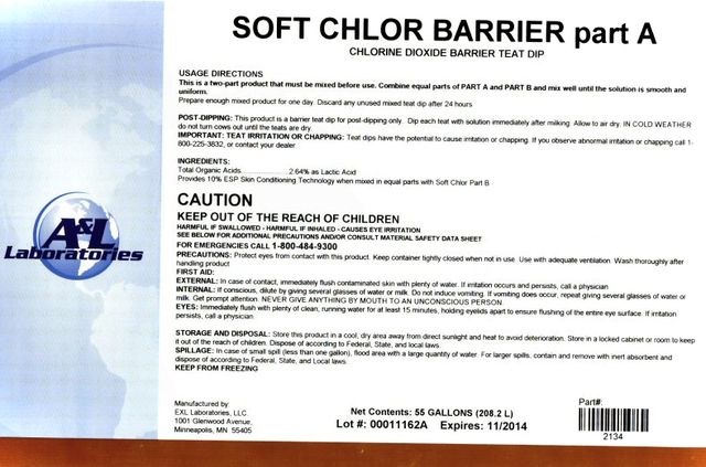 AL Laboratories SOFT CHLOR BARRIER part A