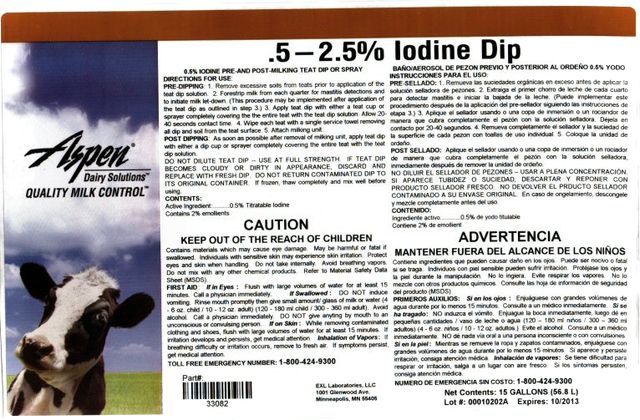 Aspen Iodine Dip