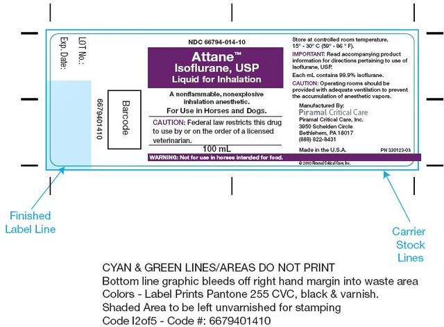 ATTANE ™ Isoflurane, USP Inhalation Anesthetic For Veterinary Use in Horses and Dogs