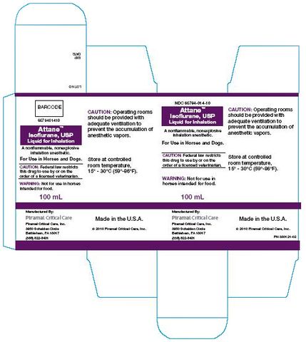 ATTANE ™ Isoflurane, USP Inhalation Anesthetic For Veterinary Use in Horses and Dogs