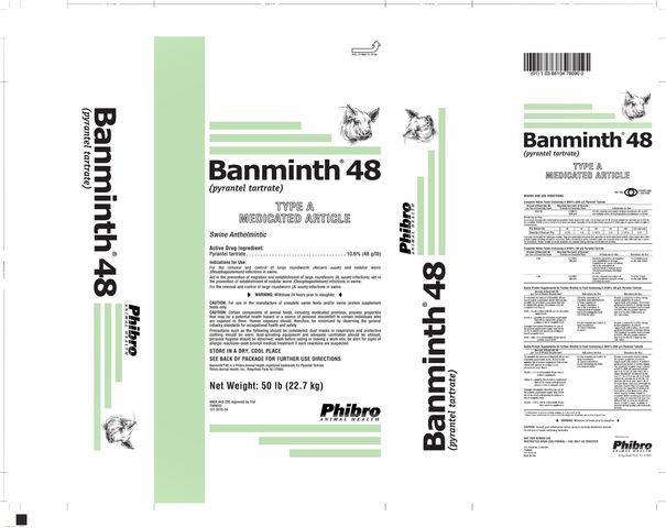 Banminth ® 48 (pyrantel tartrate)TYPE A MEDICATED ARTICLE