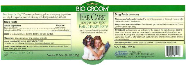 Bio-Groom Ear-Care Ear Cleaner Pads
