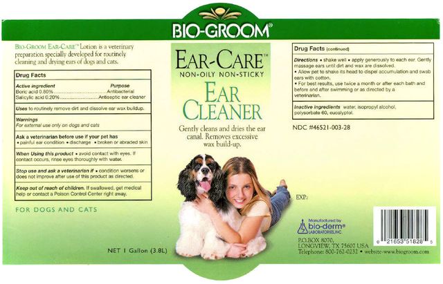 BIO-GROOM ® EAR-CARE ™ NON OILY-NON STICKY EAR CLEANER