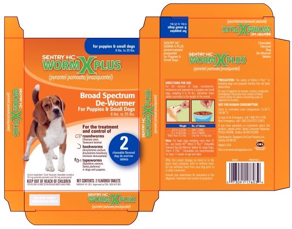 Broad Spectrum De-Wormer Chewable Tablets for Puppies and Small Dogs (6 lbs. to 25 lbs.)