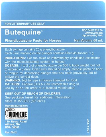 Butequine Paste