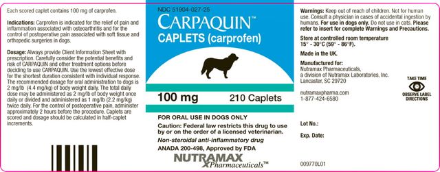 CARPAQUIN ™ CAPLETS(carprofen)