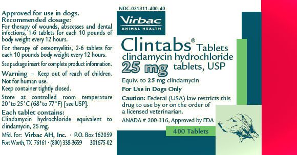 Clintabs ® Tablets brand of clindamycin hydrochloride tablets, USP
