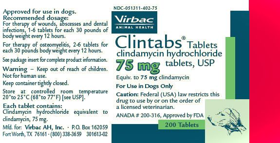 Clintabs ® Tablets brand of clindamycin hydrochloride tablets, USP