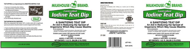 Controlled Iodine Teat Dip