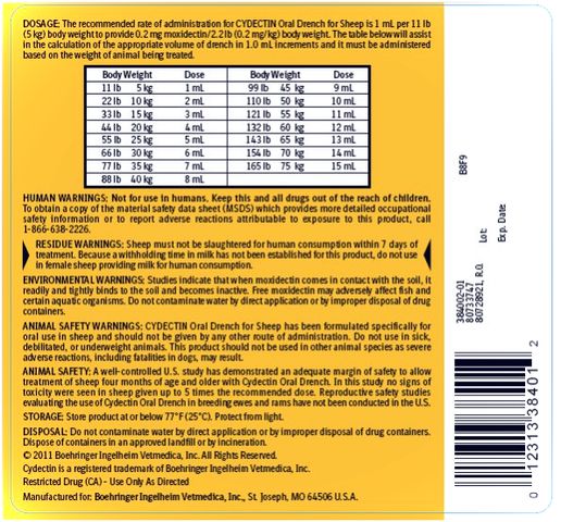 CYDECTIN ® (moxidectin) Oral Drench for Sheep Antiparasitic