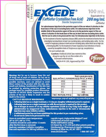 EXCEDE ® (Ceftiofur Crystalline Free Acid) Sterile Suspension