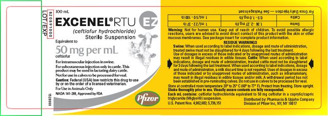 EXCENEL ® RTU EZ (ceftiofur hydrochloride) Sterile Suspension
