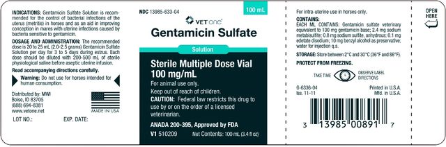 GENTAMICIN SULFATE SOLUTION 100 mg/mL