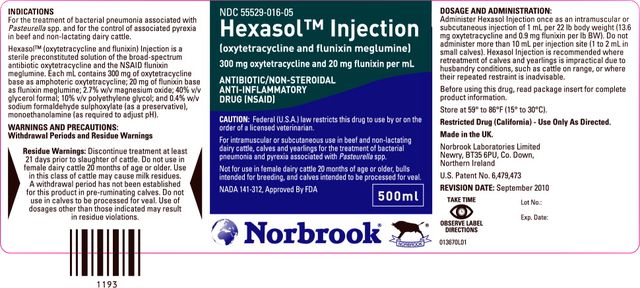 Hexasol TM Injection(oxytetracycline and flunixin meglumine)