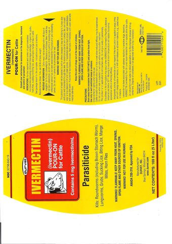 Ivermectin (ivermectin) Pour-On for Cattle ANADA 200-318, Approved by FDA Contains 5 mg ivermectin/mL Parasiticide Consult your veterinarian for assistance in the diagnosis, treatment and control of <a href=