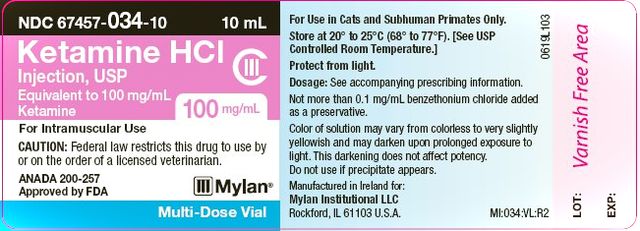 KETAMINE HYDROCHLORIDE KETAMINE HYDROCHLORIDE INJECTION, USP 100 mg/mL ANADA 200-257, Approved by FDA