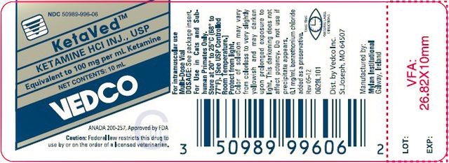 KETAVED ® KETAMINE HYDROCHLORIDE INJECTION, USP ANADA 200-257, Approved by FDA
