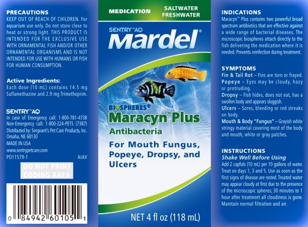Medication for Saltwater and Freshwater Fish for Mouth Fungus, Popeye, Dropsy, and Ulcers