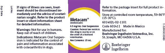 Metacam®(meloxicam)0.5 mg/mL Oral Suspension