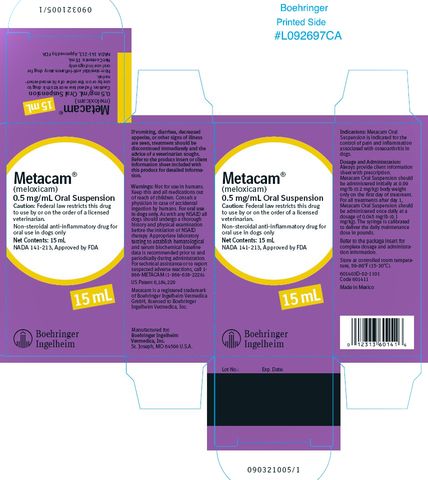 Metacam®(meloxicam)0.5 mg/mL Oral Suspension