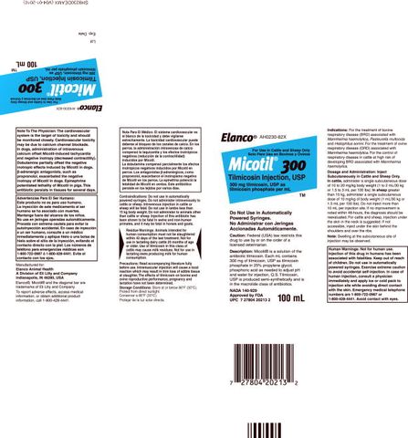 Micotil ® 300 Injection Tilmicosin Injection, USP