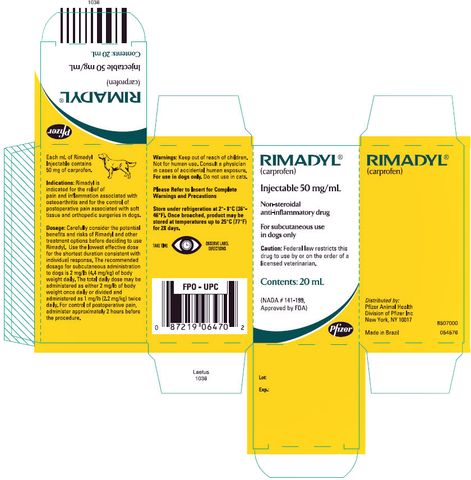 RIMADYL ® (carprofen) Sterile Injectable Solution 50 mg/mL