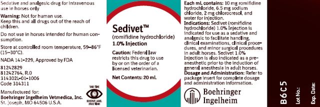 Sedivet ™ 1.0% Injection(romifidine hydrochloride)