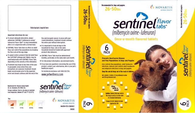 Sentinel Flavor Tabs