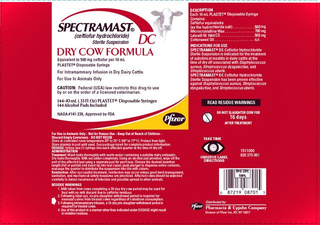 SPECTRAMAST ® DCbrand of ceftiofurhydrochloridesterile suspension