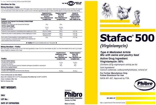 Stafac ® 500 (Virginiamycin) TYPE A MEDICATED ARTICLE
