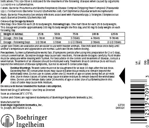 Sulmet®(sulfamethazine)Oblets® 2.5 g