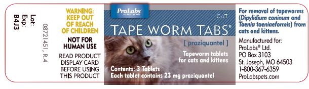 TAPE WORM TABS ® (praziquantel)Tapeworm tablets for cats and kittens