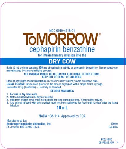 ToMORROW  ®  cephapirin benzathinecefapirina benzatinicaFOR INTRAMAMMARY INFUSION INTO THE DRY COWPARA INFUSION INTRAMAMARIA EN VACAS SECAS