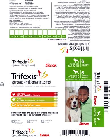 TRIFEXIS  ®  (spinosad + milbemycin oxime)Chewable Tablets