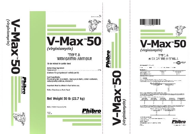 V-Max  TM  50(Virginiamycin)TYPE A MEDICATED ARTICLE    