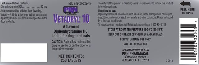 Vetadryl 10/30 Tablets