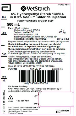 VetStarch ™ 6% HYDROXYETHYL STARCH 130/0.4 IN 0.9% SODIUM CHLORIDE INJECTION